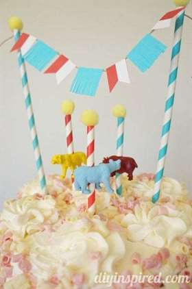 Circus Carousel Cupcake Topper