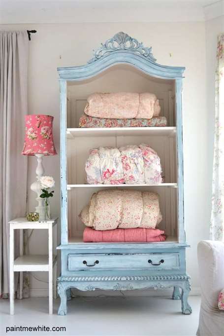 Trang điểm armoire mộc mạc kiểu Pháp