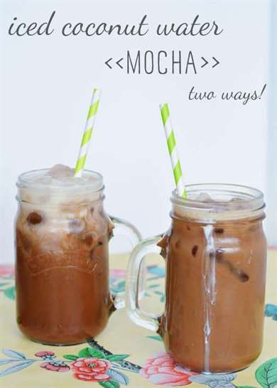 Mocha nước dừa đá