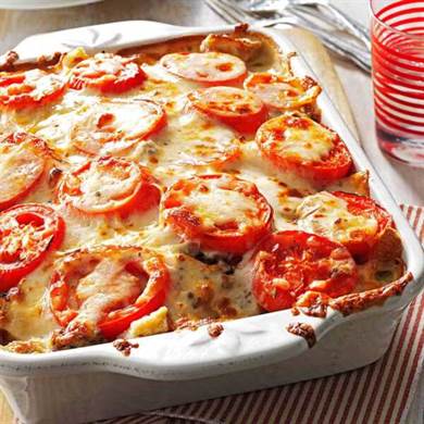 tomato french bread lasagna.jpg