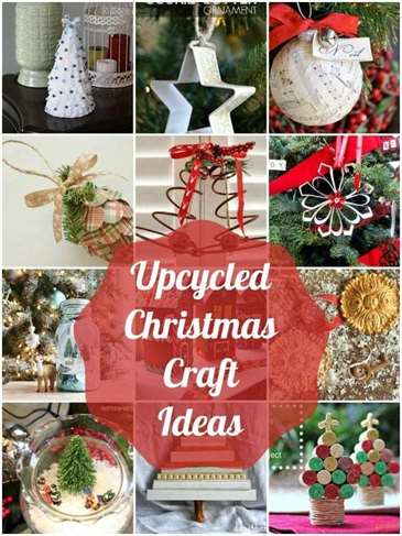 Upcycled Christmas Craft Ý tưởng Tự làm Lấy cảm hứng