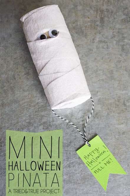 Mini mummy pinata diy