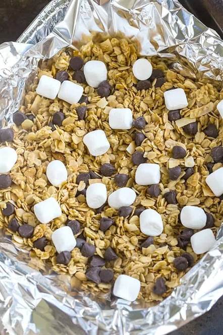 Giấy thiếc quấn ấm s'mores granola