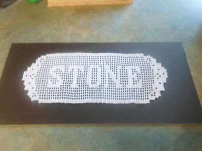 Filet crochet tên mô hình nấu ăn