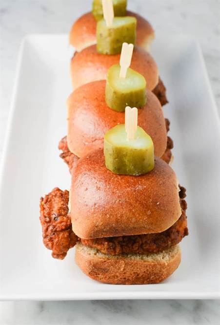 Nashville hot gà sliders