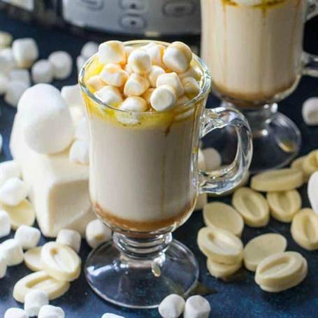 Caramel sô cô la trắng nóng