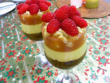 Mâm xôi giáng sinh trifle