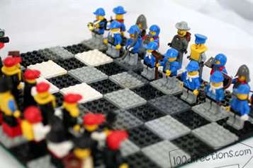 Trò chơi cờ vua Lego đội xanh