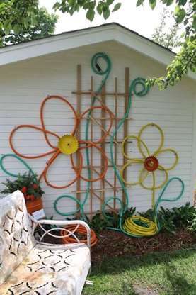 garden hose and bundt pan flowers.jpg