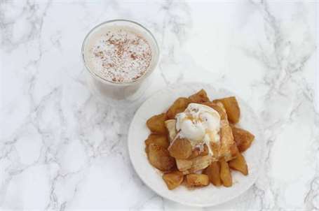 Vanilla biscotti latte