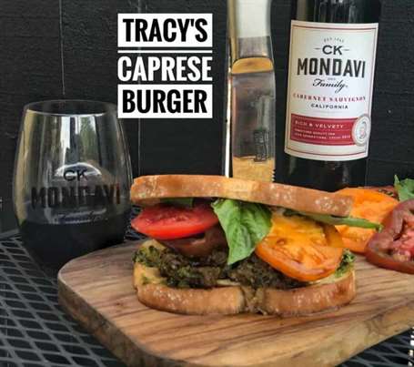 Caprese burger