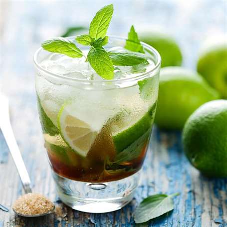 Công thức mojito rượu rum đào