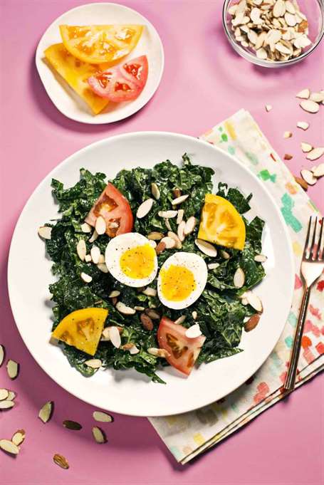 kale miso and soft egg salad.jpg