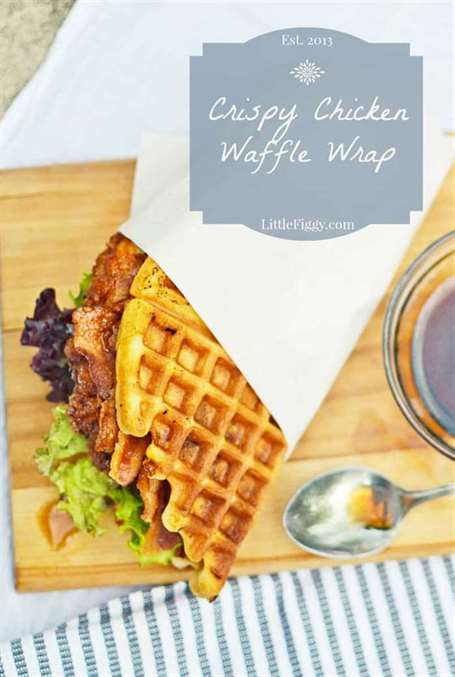 Waffle gà bọc