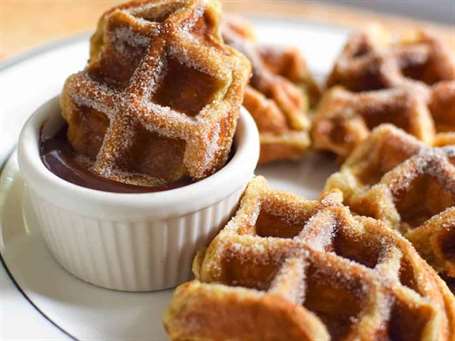 Waffled churros đóng