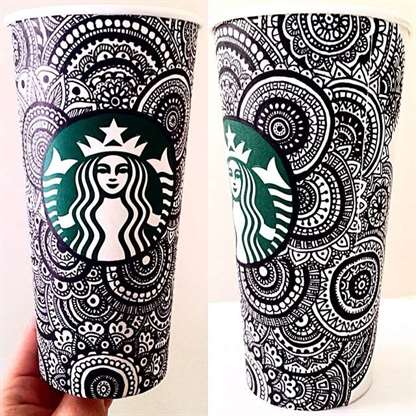 21 cốc sharpie starbucks