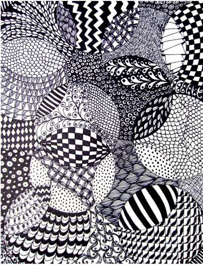 45 zentangle dễ tự làm