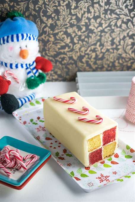 Bánh battenburg bạc hà