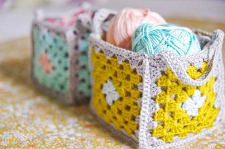 Crochet giỏ bà già thấp