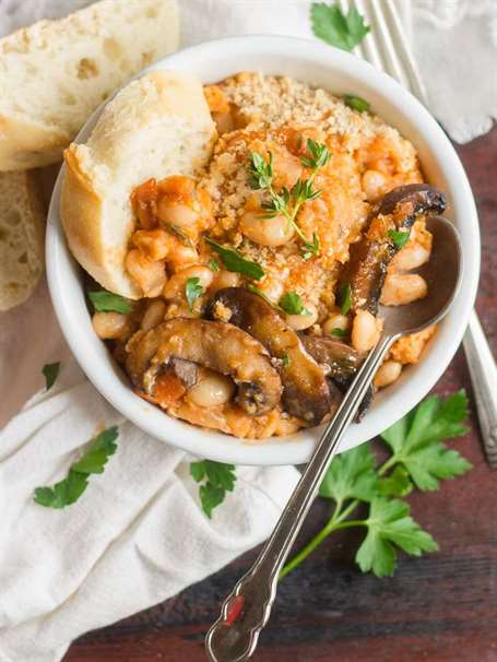 Cassoulet chay nấm