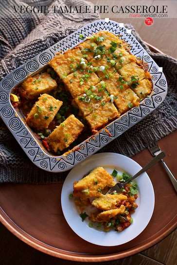 Veggie tamale pie