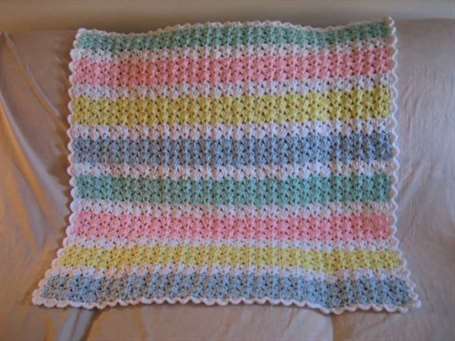 Pastel baby afghan