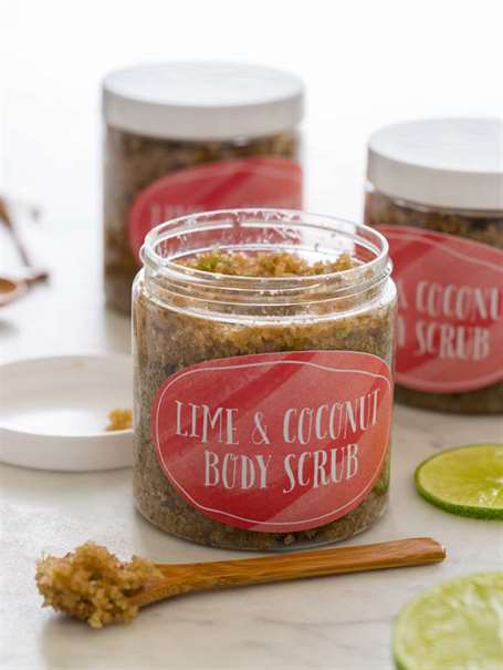 DIY Lime Coconut Body Scrub