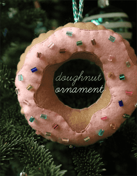 Bánh rán - Nỉ trang trí cây thông Noel