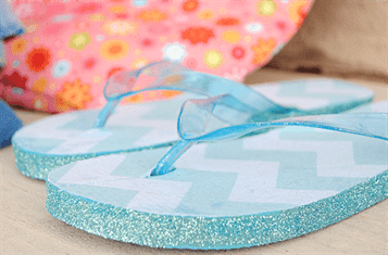 Glitter Flip Flop DIY