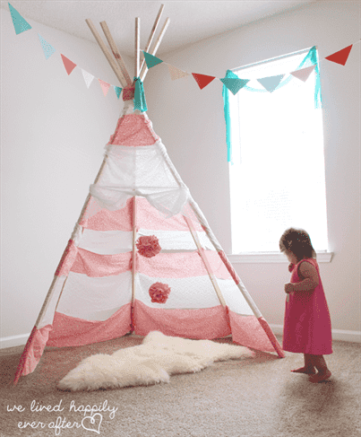 1 tự làm teepee playhouse