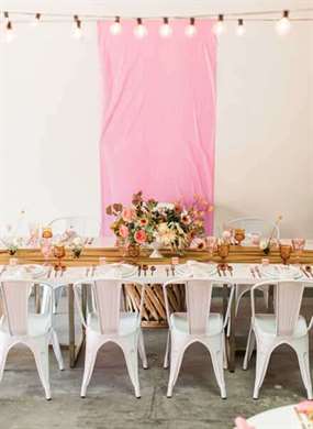 Vintage Pink and Yellow Baby Shower