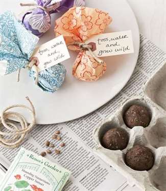 seed bombs in gathered wedding favour cases.jpg