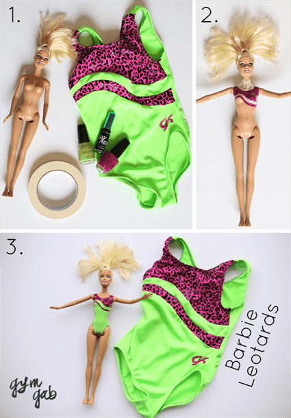 Barbie thể dục dụng cụ leotard