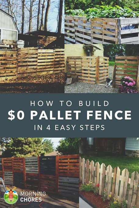 Cách xây hàng rào pallet đơn giản với giá 0 đô la