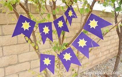 Rapunzel Iron-On Sun Bunting có thể in được (1)