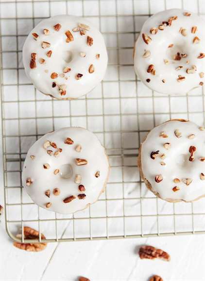 Maple Pecan Oatmeal Donuts