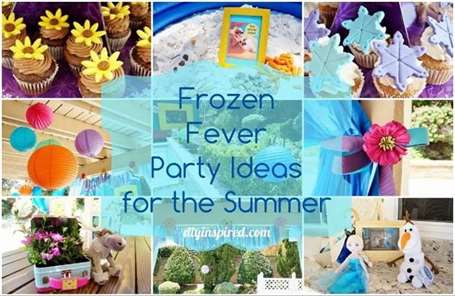 Ý tưởng bữa tiệc sinh nhật mùa hè Frozen Fever