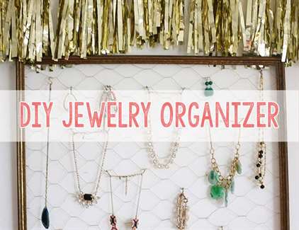 DIY Jewelry Organizer - Style Blog