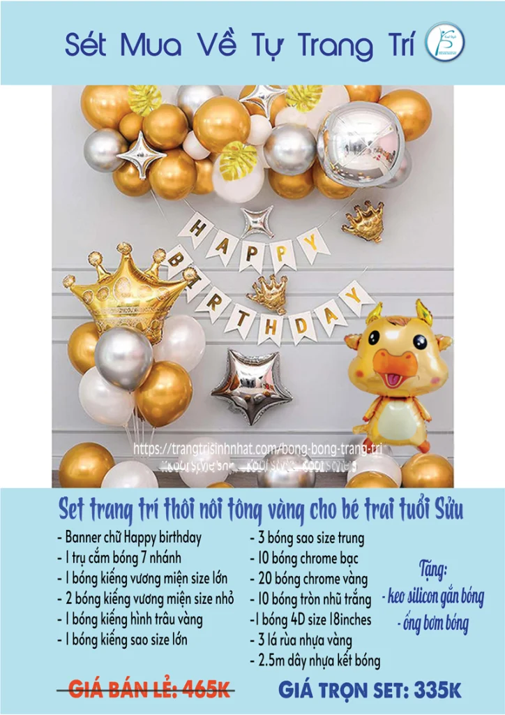 set bong trang tri be tuoi suu 1 set bong trang tri be tuoi suu 1