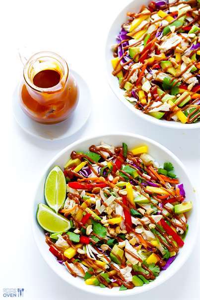 Salad gà thái cầu vồng