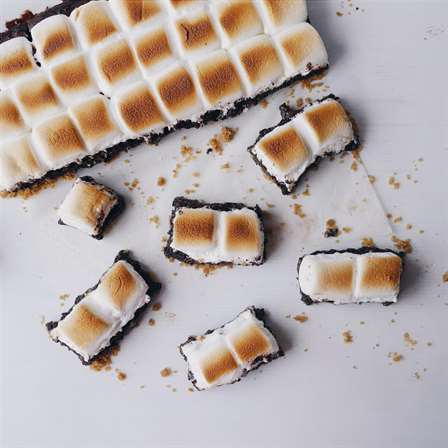 Nutella nhồi smores brownies công thức