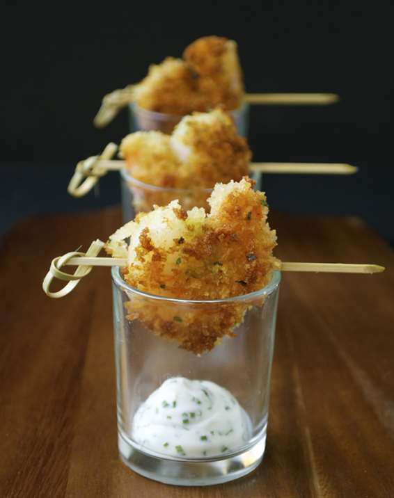 Panko tôm với công thức aioli