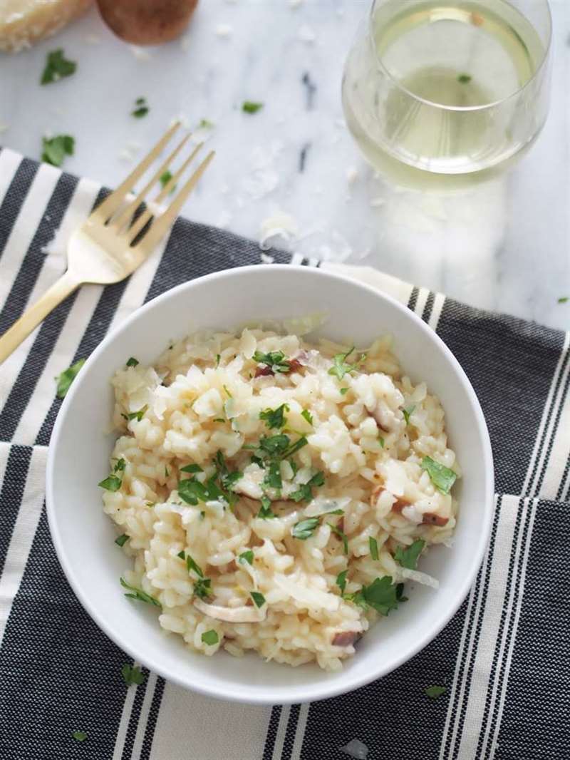 Truffle đen và risotto nấm