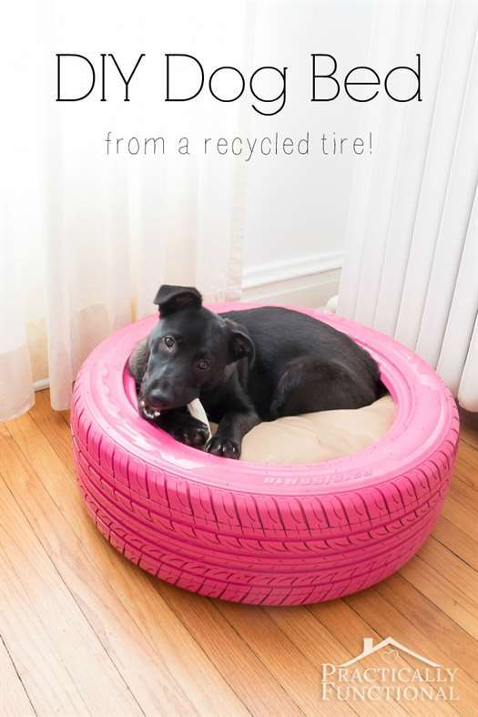 DIY-Dog-Bed-From-A-Tyre-8
