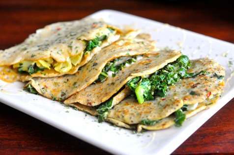 Bánh crepe thuần chay mặn