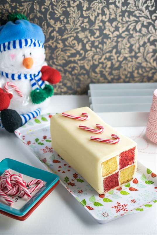 Công thức bánh battenburg bạc hà