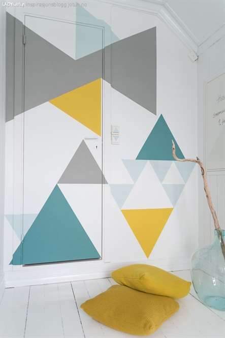 Geometric Accent Wall DIY