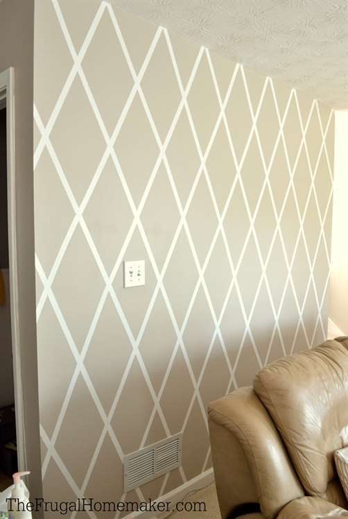 Diamond Accent Wall DIY