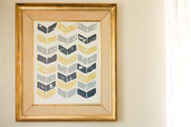 DIy Chevron Art