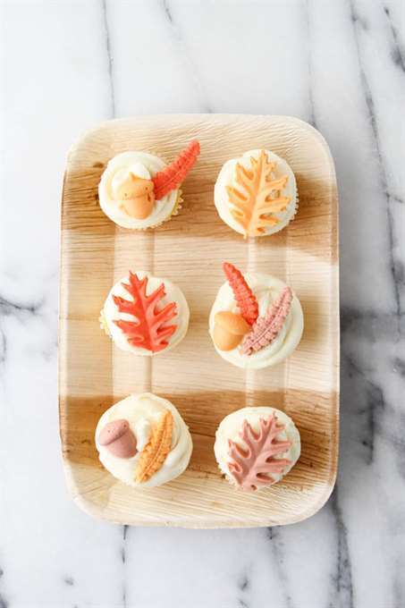 Fall Leaf Cupcake Topper DIY